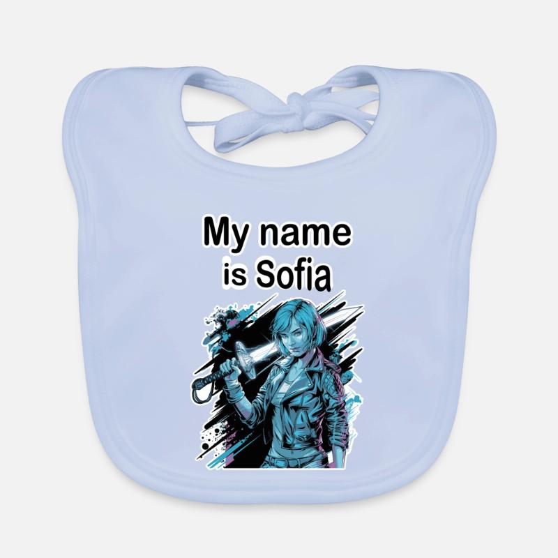 My name is Sofia 2026 Bavoir bio Bébé