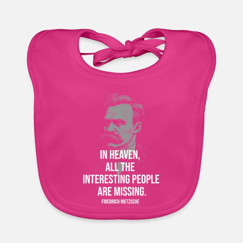 Citation de Nietzsche : Le paradis manquant : Bavoir bio Bébé