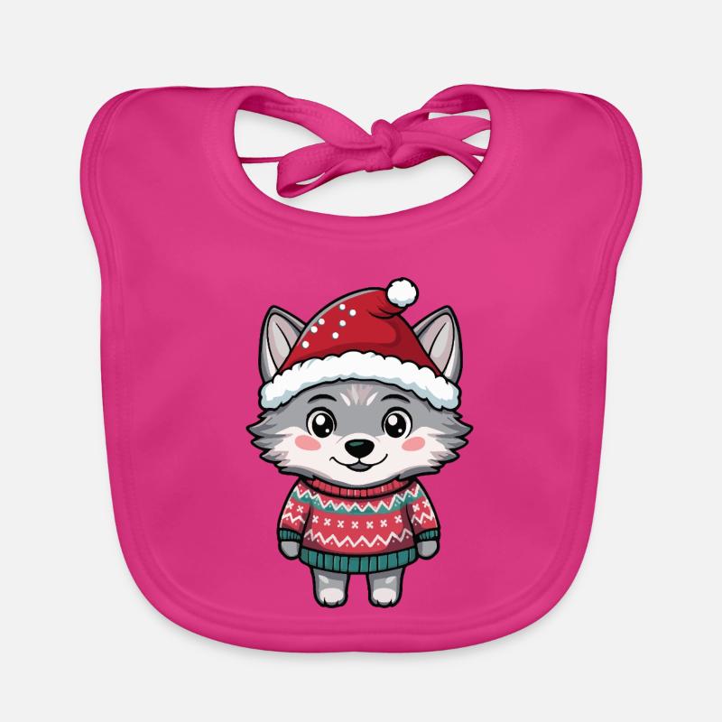 Noël du Loup Bavoir bio Bébé