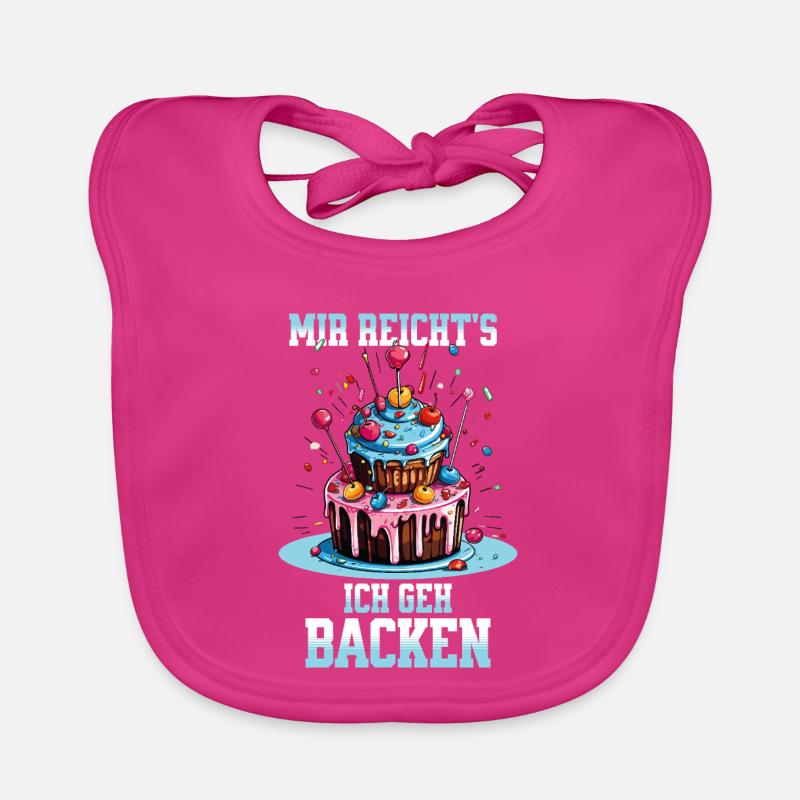 Baking Baker Baking Queen Baking Fairy Cake Cake Organic Baby Bibs