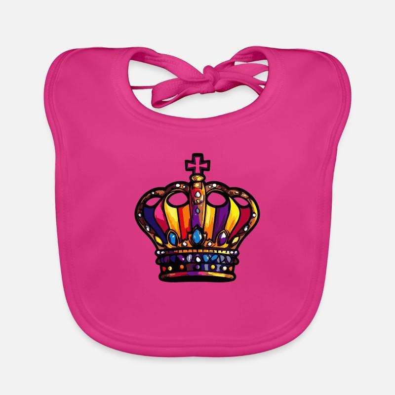 Crown Colorful Organic Baby Bibs