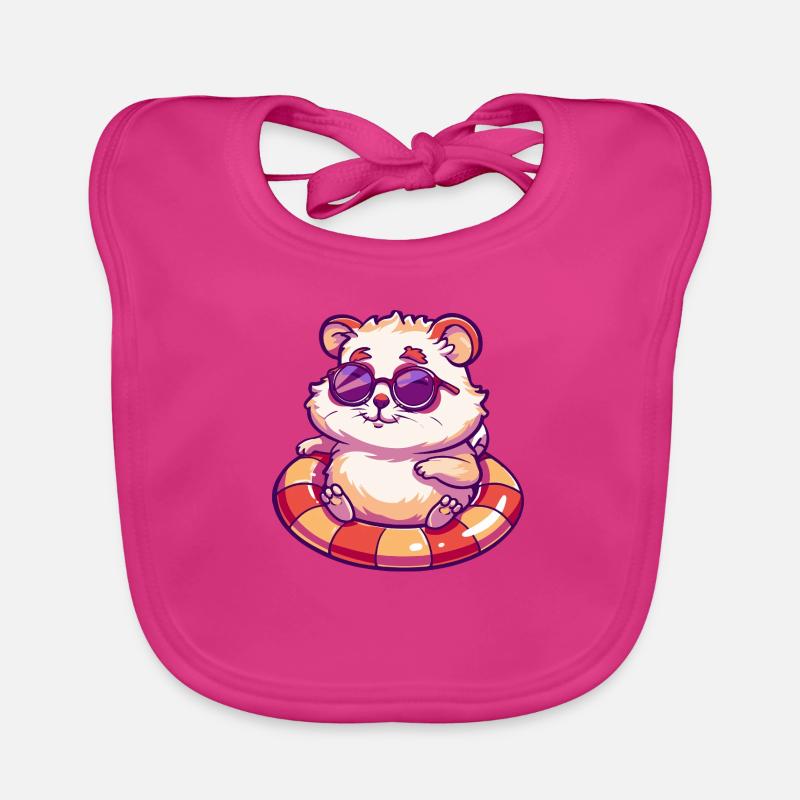 Hamster Comic Cool Baby Bio-Lätzchen