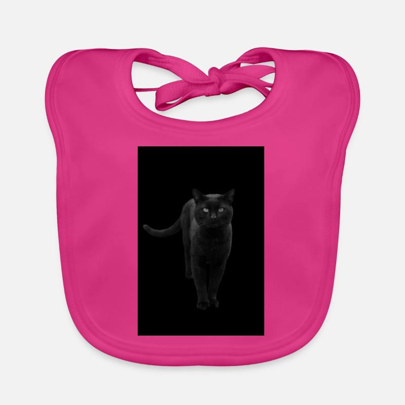 chat noir chat chaton Bavoir bio Bébé