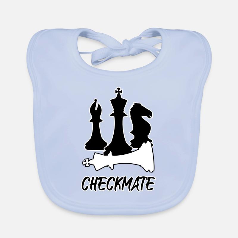 Chess - checkmate Organic Baby Bibs