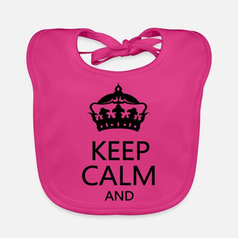 krone_keep_calm Bavaglino ecologico per neonato
