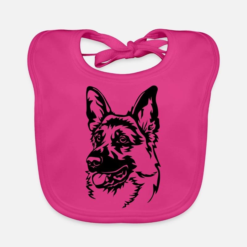 German Shepherd Organic Baby Bibs