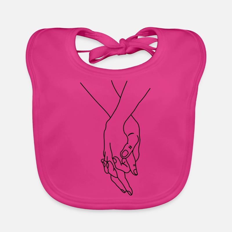 hands couple Organic Baby Bibs