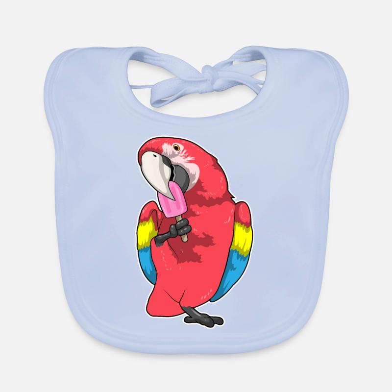 Popsicles perroquets Bavoir bio Bébé