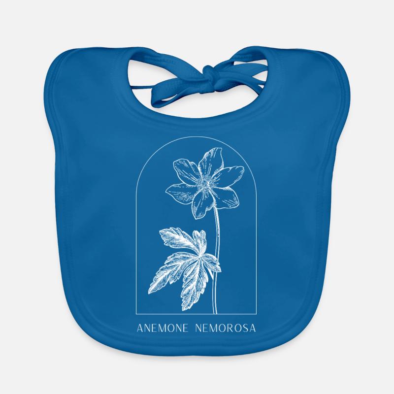 Conception de fleurs botaniques – Fleur minimaliste Bavoir bio Bébé