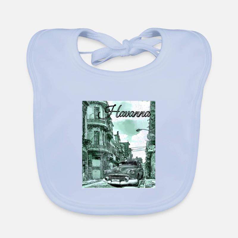 La Havane Cuba Bavoir bio Bébé