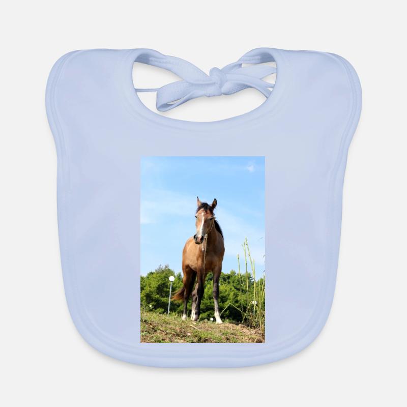 Affiche Cheval Cheval Bavoir bio Bébé