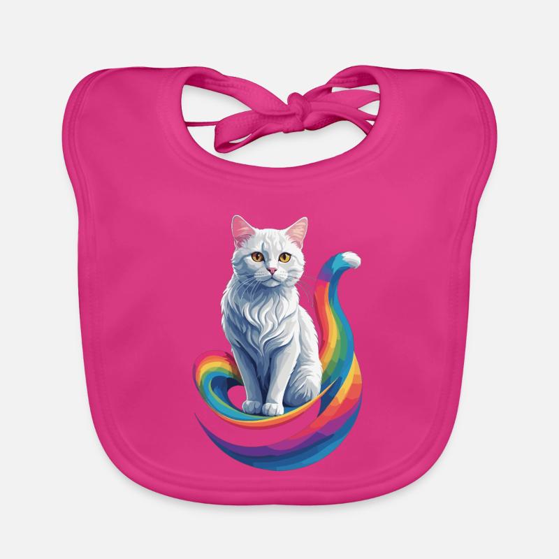 Chat mignon Bavoir bio Bébé