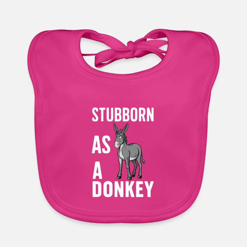 Stubborn as a Donkey Organic Baby Bibs