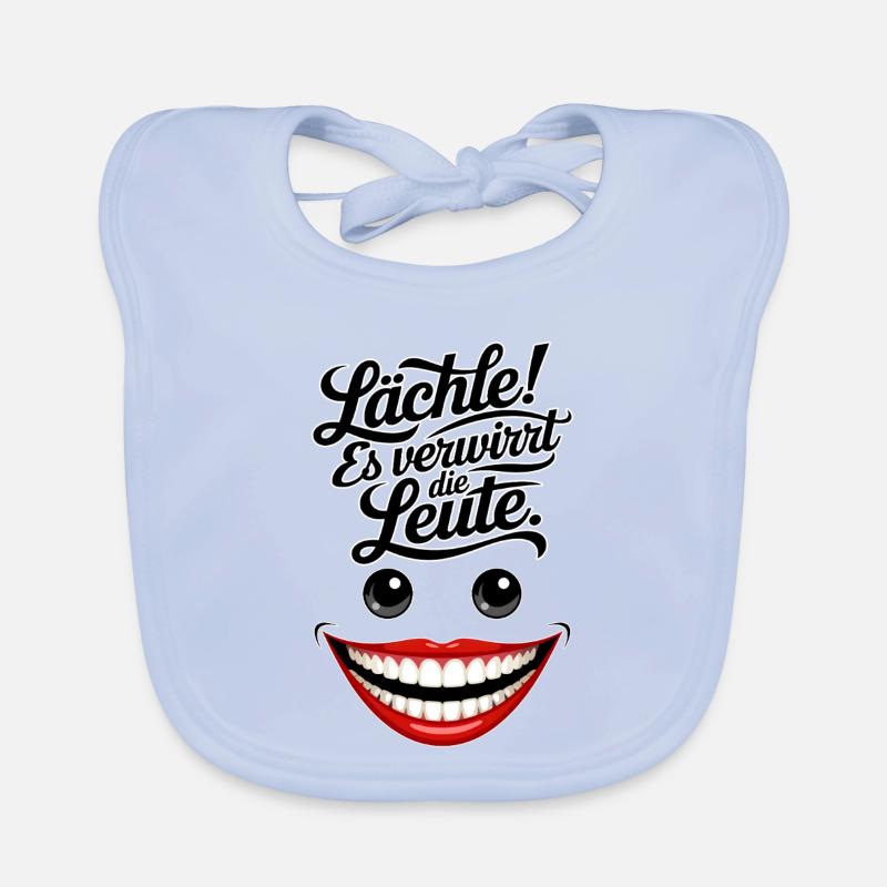 Immer lächeln Baby Bio-Lätzchen