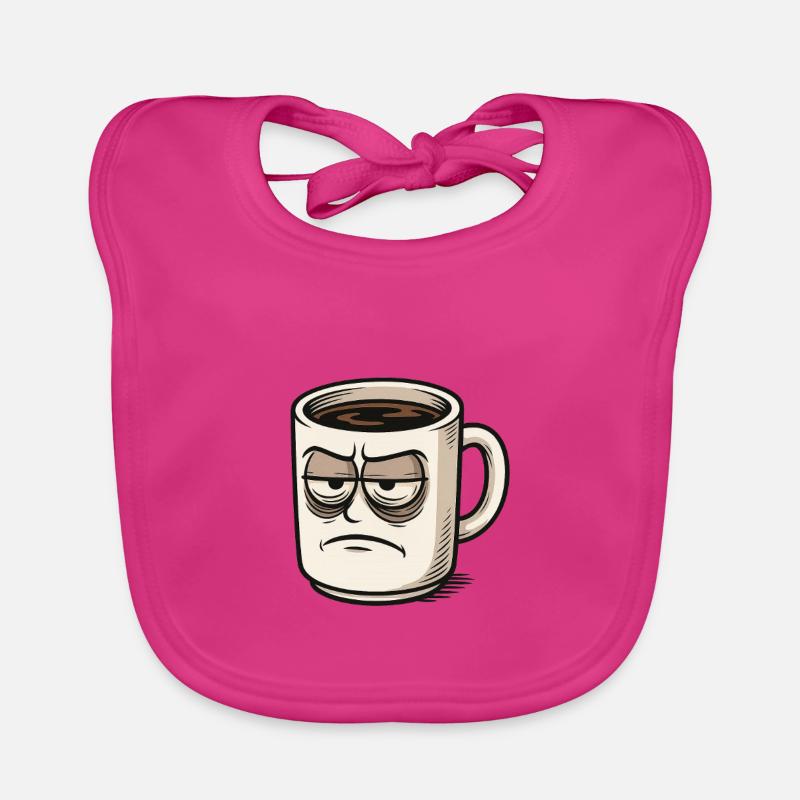 Kaffeetasse mit mürrischem Gesicht Bavoir bio Bébé