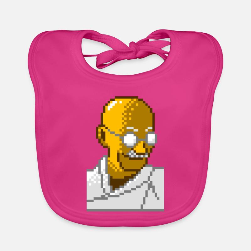 Gandhi pixel 8 bits Bavoir bio Bébé