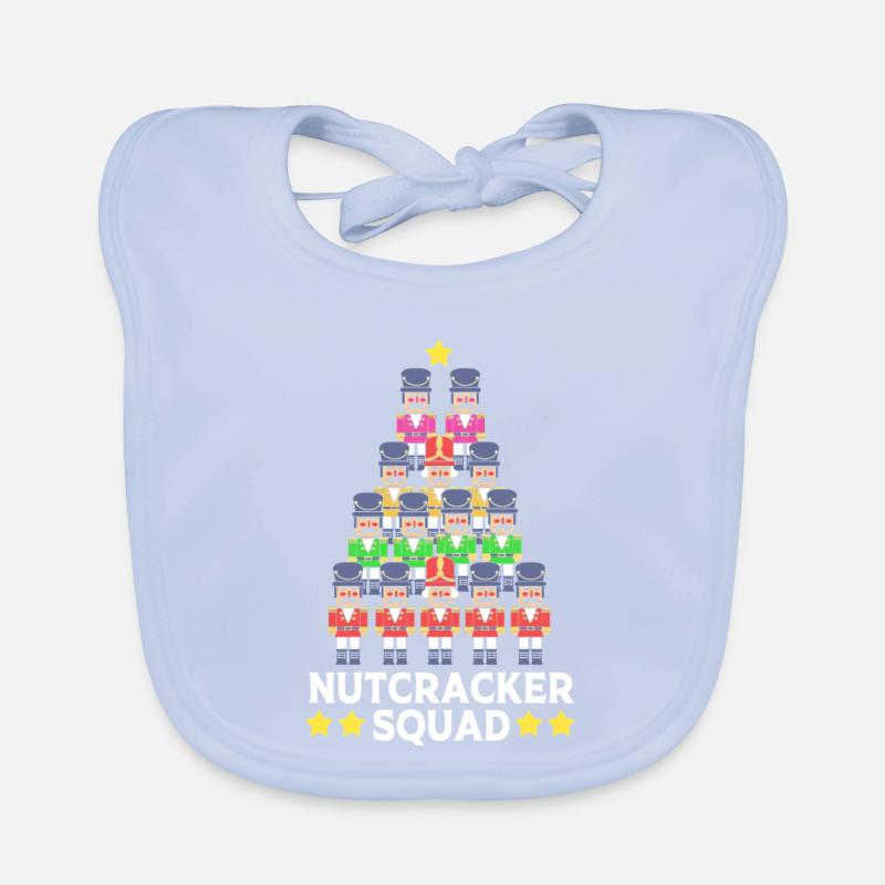 Christmas Nutcracker Organic Baby Bibs