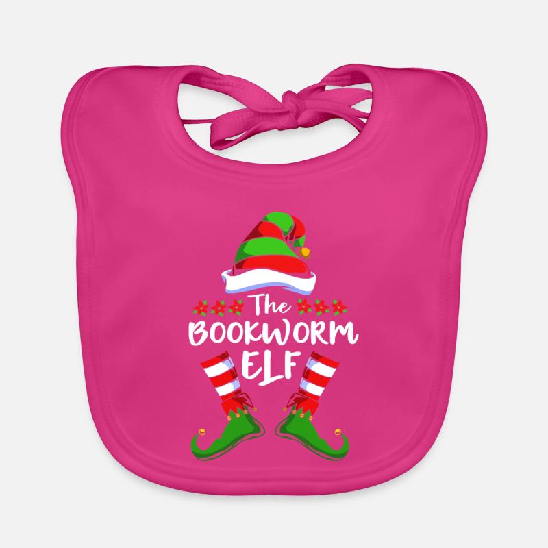 Elf Elf Christmas Gift Reading Books Organic Baby Bibs