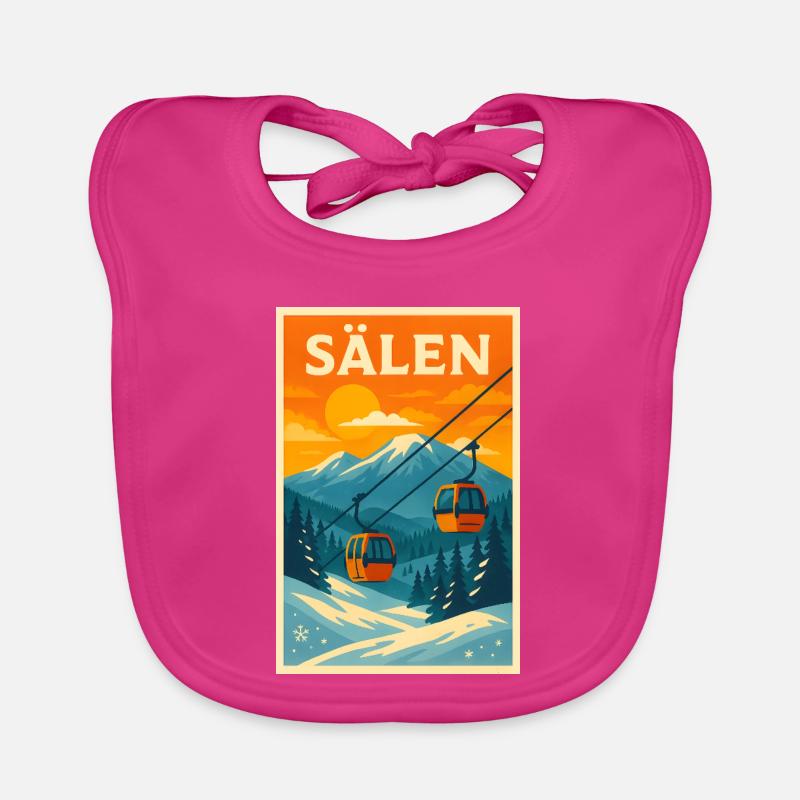 Funiculaire Sälen Sunset Bavoir bio Bébé