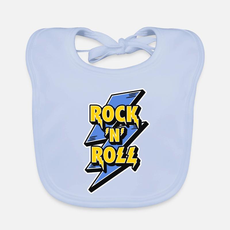 Foudre du rock 'n' roll Bavoir bio Bébé