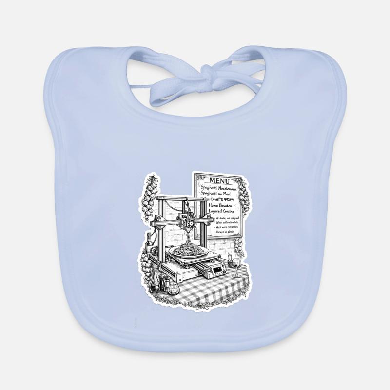 Imprimante 3D spaghetti Bavoir bio Bébé