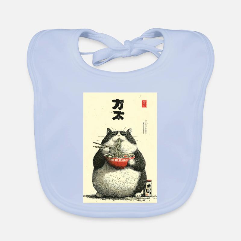 Ramen Chats Chonky Ukiyo-e Bavoir bio Bébé