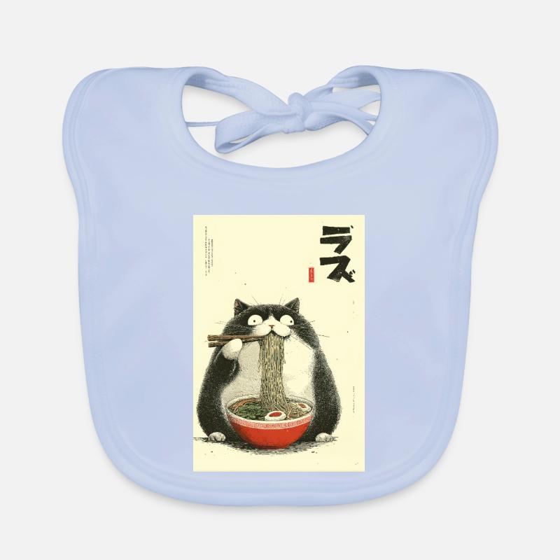 Neko Ramen Chat Bavoir bio Bébé