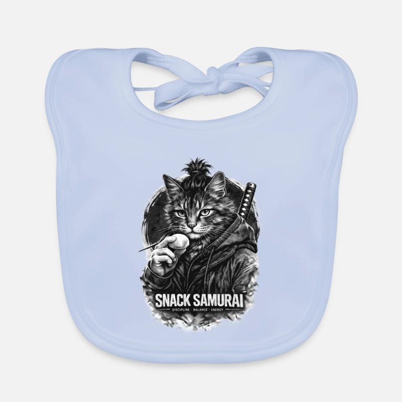 Snack Samurai Katze II Baby Bio-Lätzchen