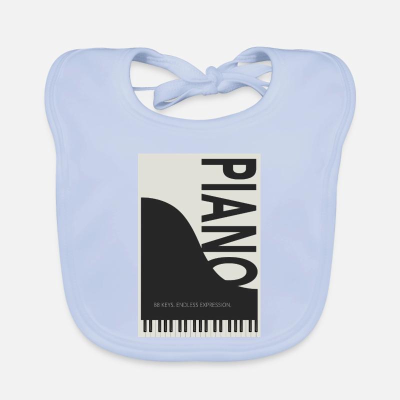 Piano – 88 Keys Endless Expression Organic Baby Bibs