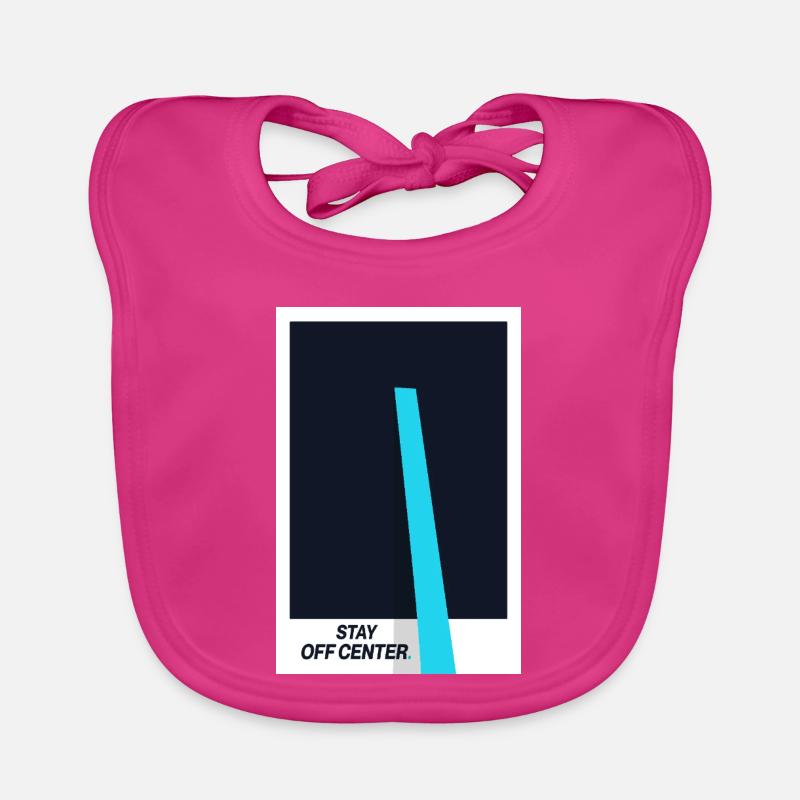 Stay Off Center. Modern Design Statement Organic Baby Bibs