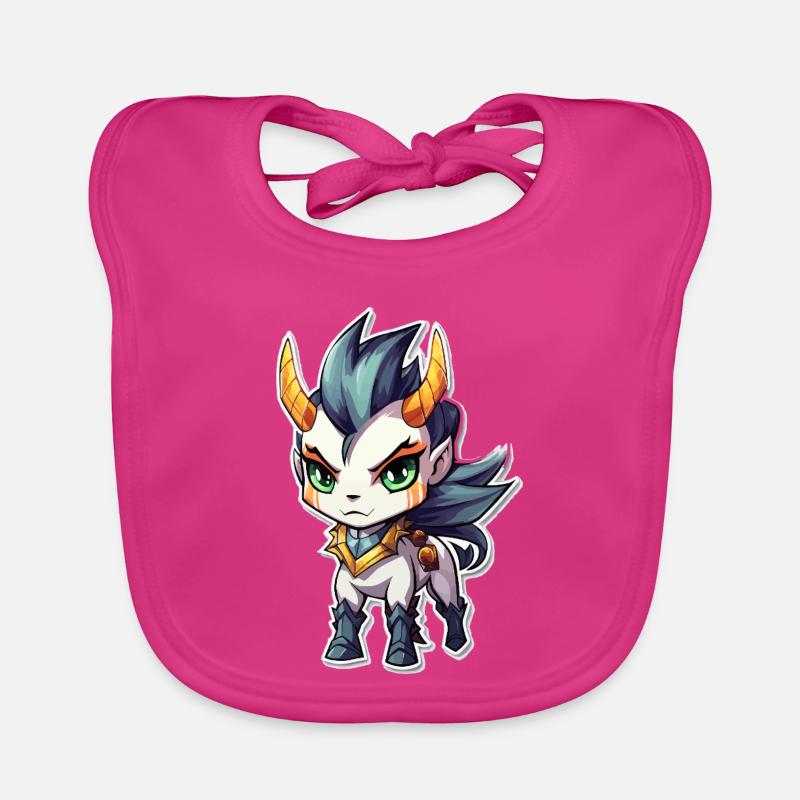 Chibi Dämonenpferd Baby Bio-Lätzchen