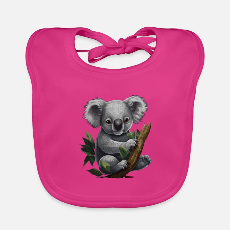 Koala Cute Koala Bear Organic Baby Bibs