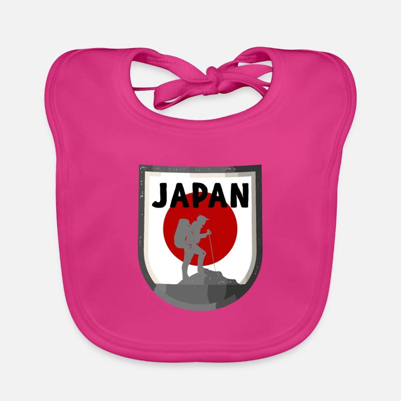 Drapeau du Japon utilisé Look Nihon drapeau japonais Bavoir bio Bébé