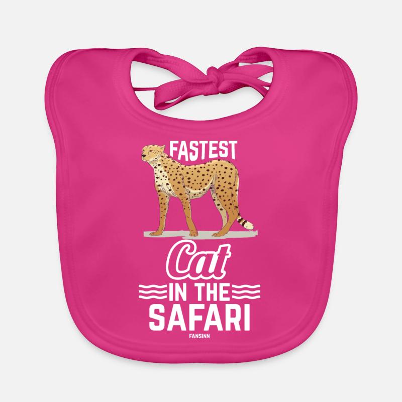 Chat le plus rapide du safari Bavoir bio Bébé