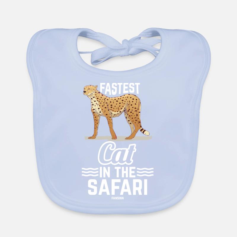Chat le plus rapide du safari Bavoir bio Bébé
