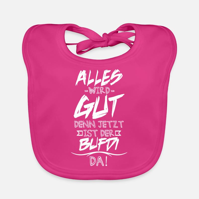 Bufdi - Bavoir bio Bébé - fuchsia