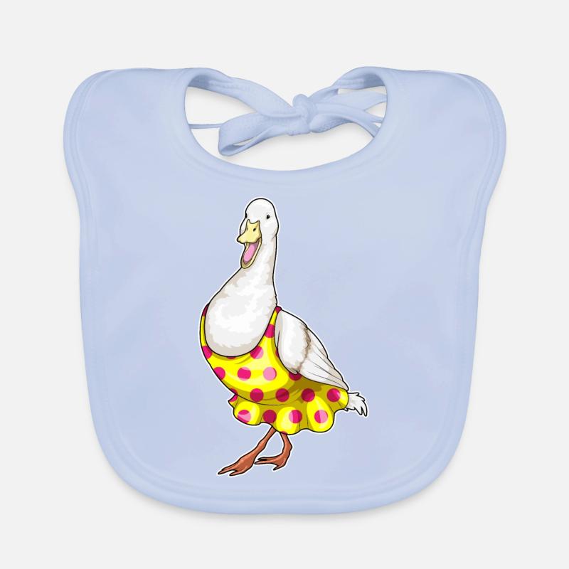 Robe à pois de canard Bavoir bio Bébé