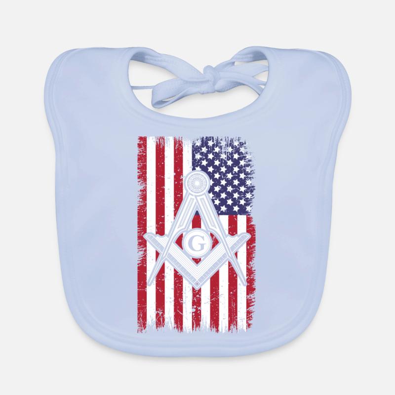 Masonic Freemasonry Fraternal Baby Bio-Lätzchen