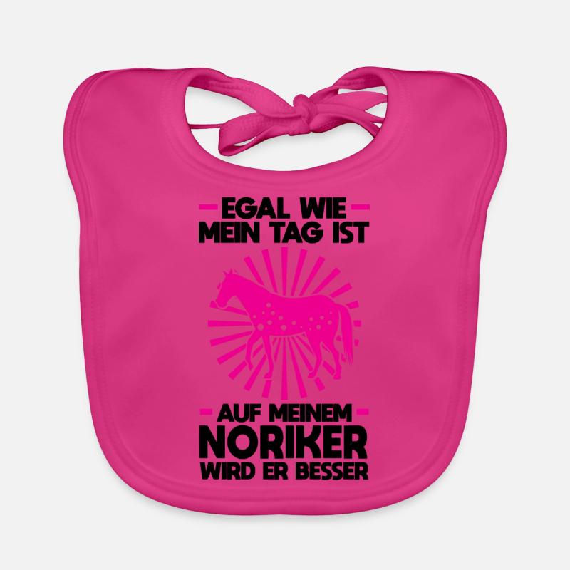 Noriker Pferd Pferde Geschenk Baby Bio-Lätzchen