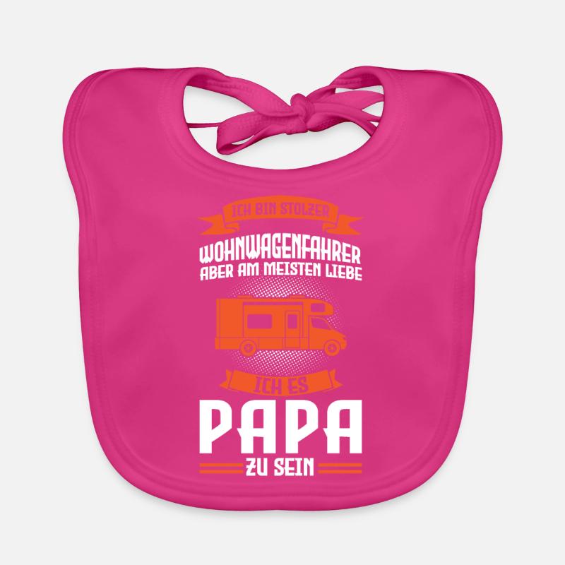 Camper Papa Vater Geschenk Baby Bio-Lätzchen