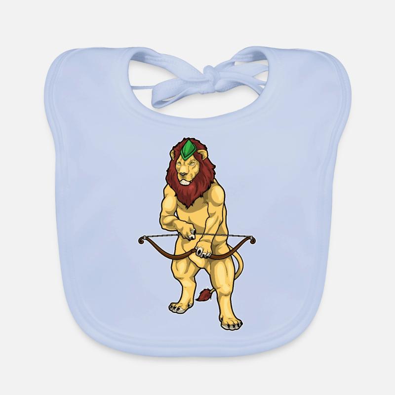 Arc d’archer lion Bavoir bio Bébé