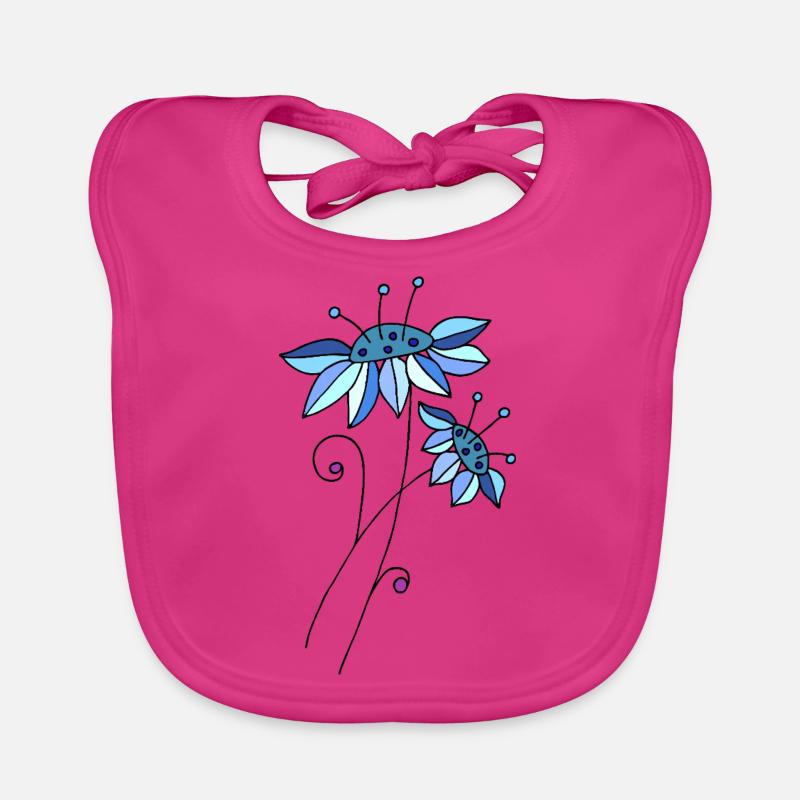 Fleur Bavoir bio Bébé