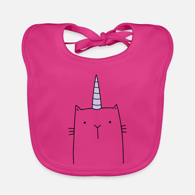 Einhorn Katze niedlich Geschenk Baby Bio-Lätzchen