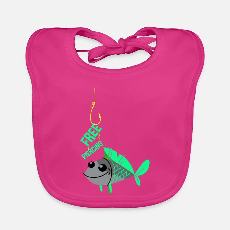 Free piercing Organic Baby Bibs
