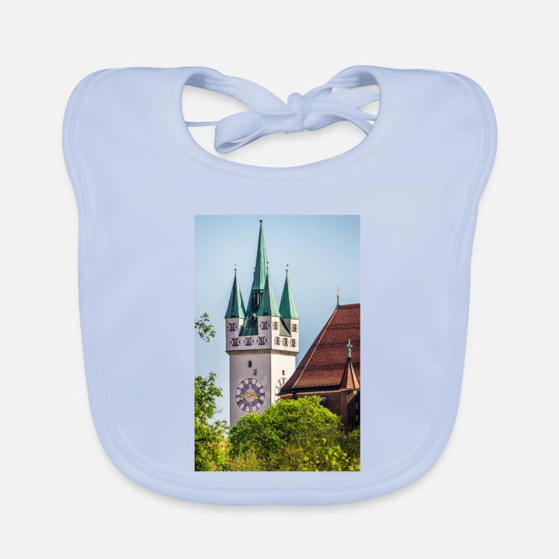 Straubing Stadtturm Baby Bio-Lätzchen