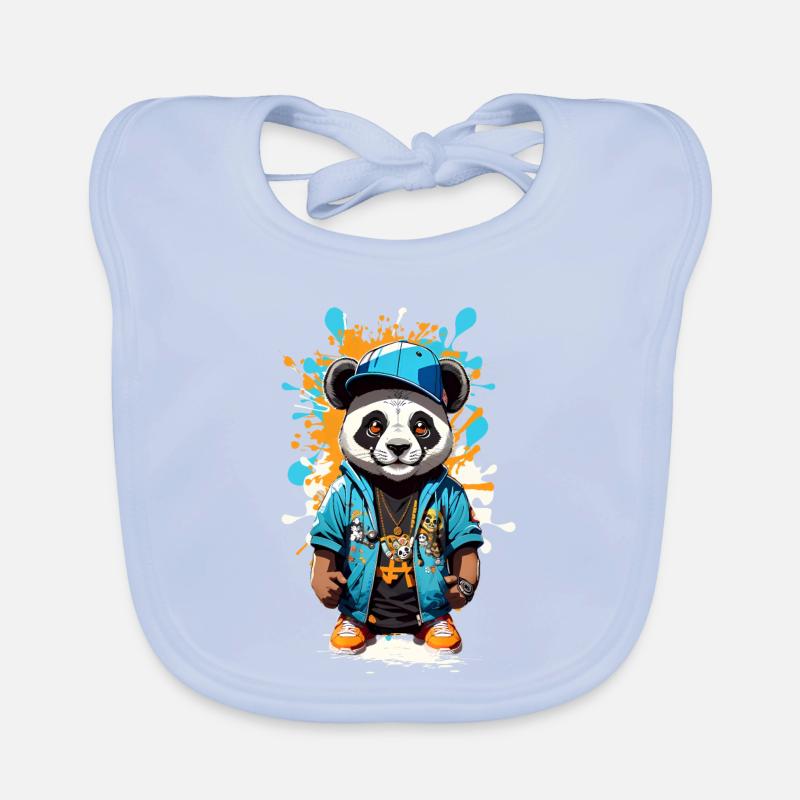 Panda Bär Baby Bio-Lätzchen