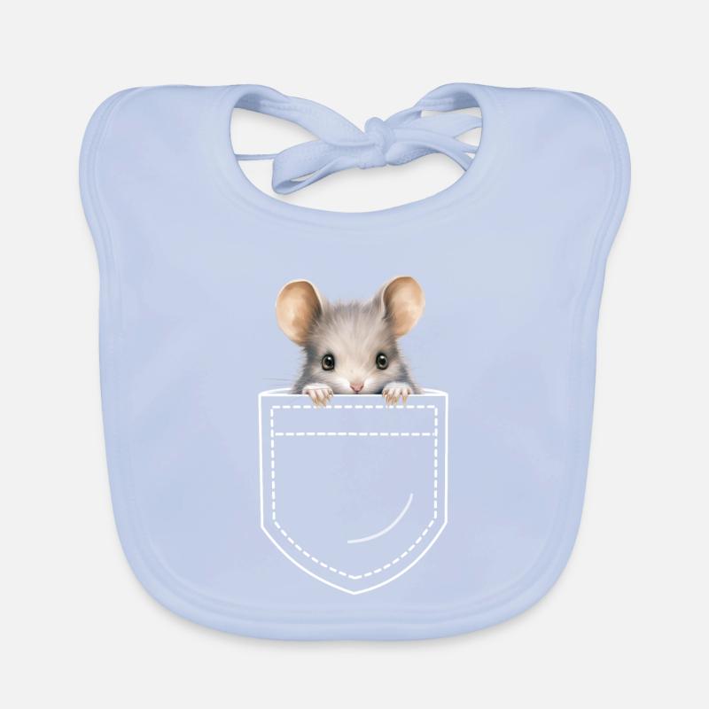 Mouse Mice Organic Baby Bibs