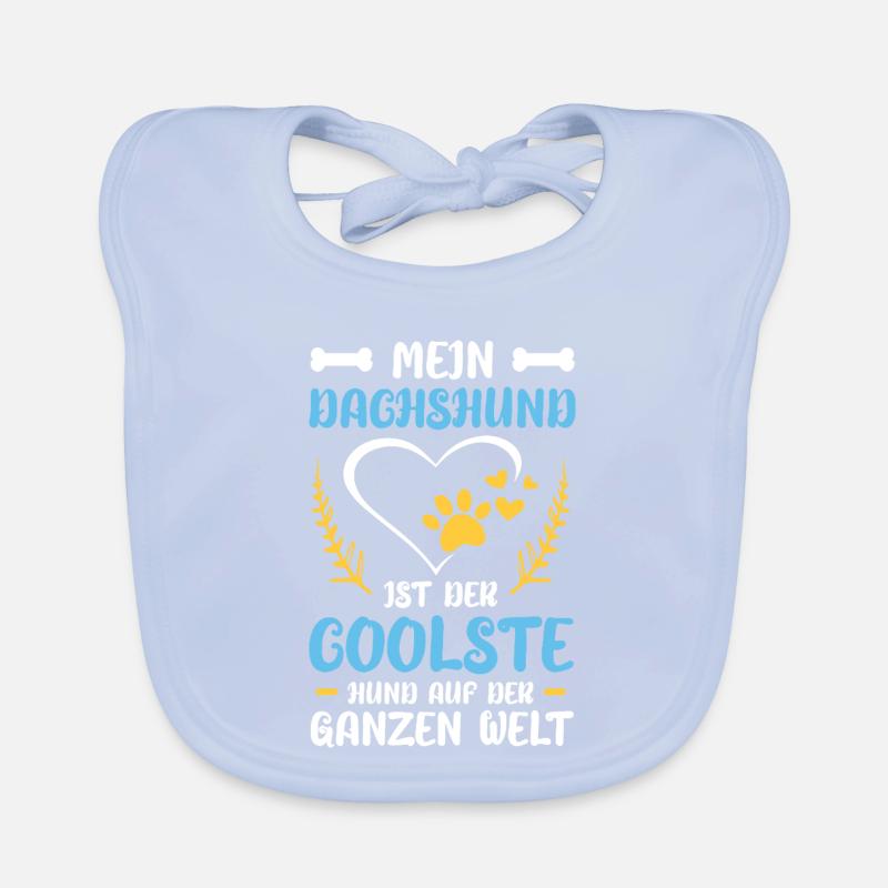 Mein Dackelherz: Der coolste Hund Baby Bio-Lätzchen