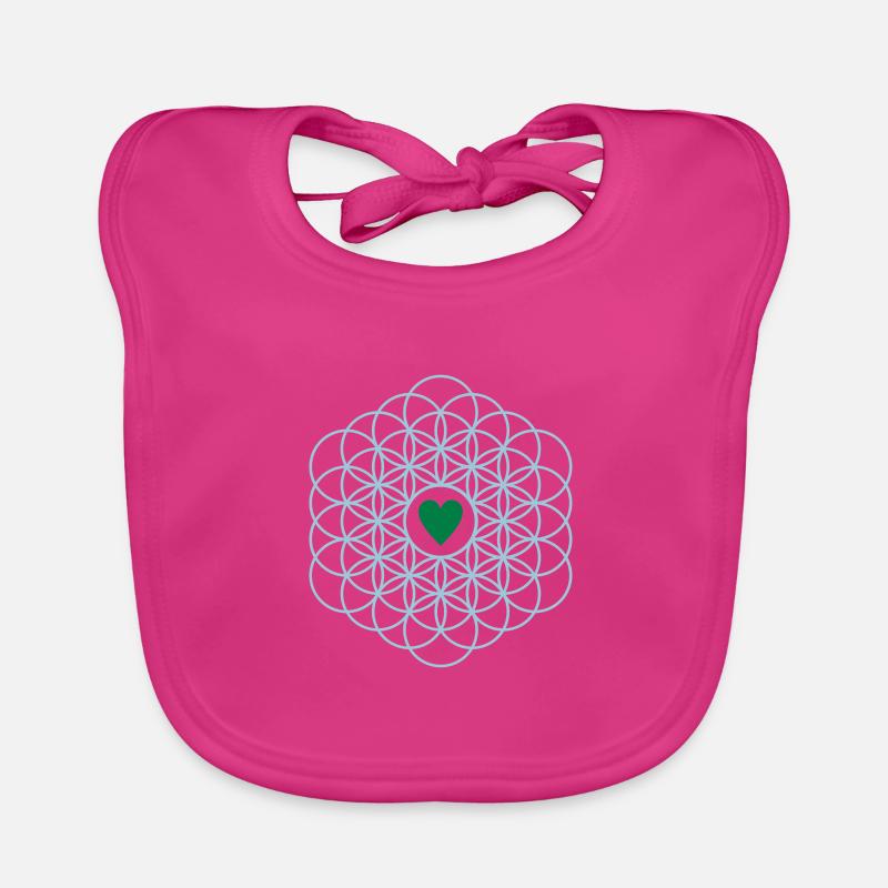 Fleur de vie Bavoir bio Bébé