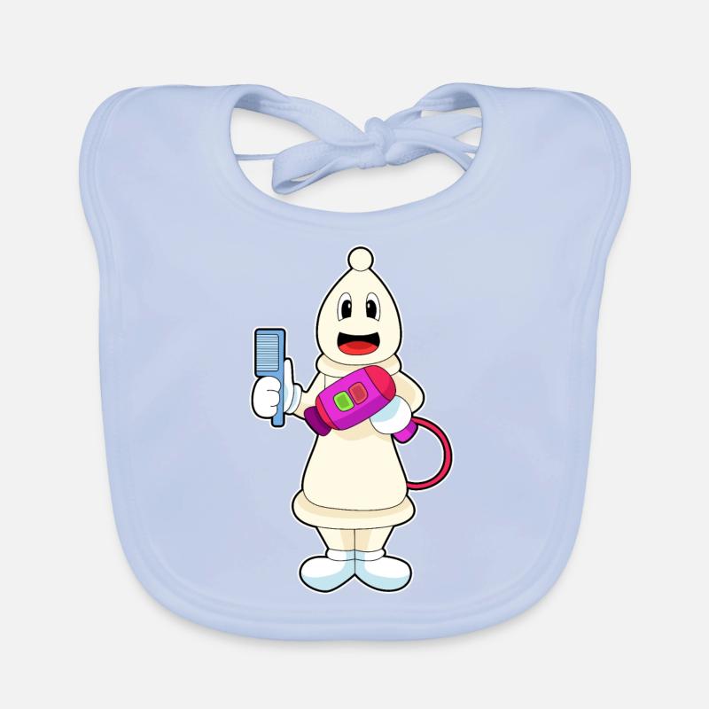Peigne de coiffeur de coureur d’échecs Bavoir bio Bébé